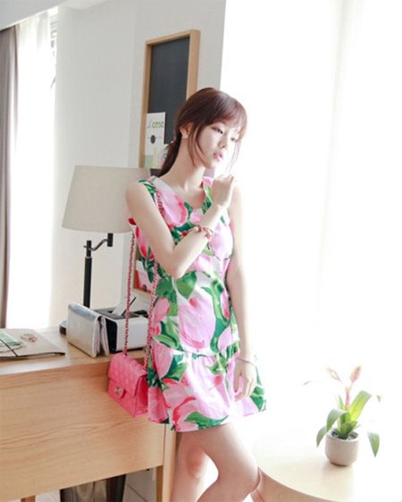 韩模金秀妍甜美淑女范儿穿衣经